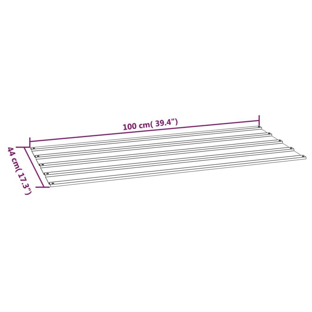 vidaXL Deckenplatten Dachplatten 12 Stk. Rostig 100x44 cm Cortenstahl, (12-tlg)