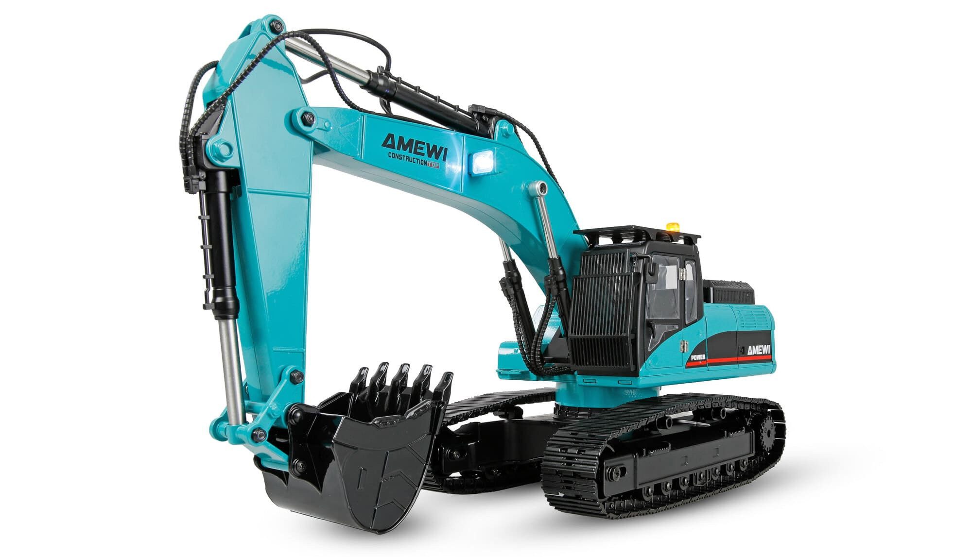 Amewi RC-Bagger Amewi G705E Bagger Metall 1:14 RTR petrol