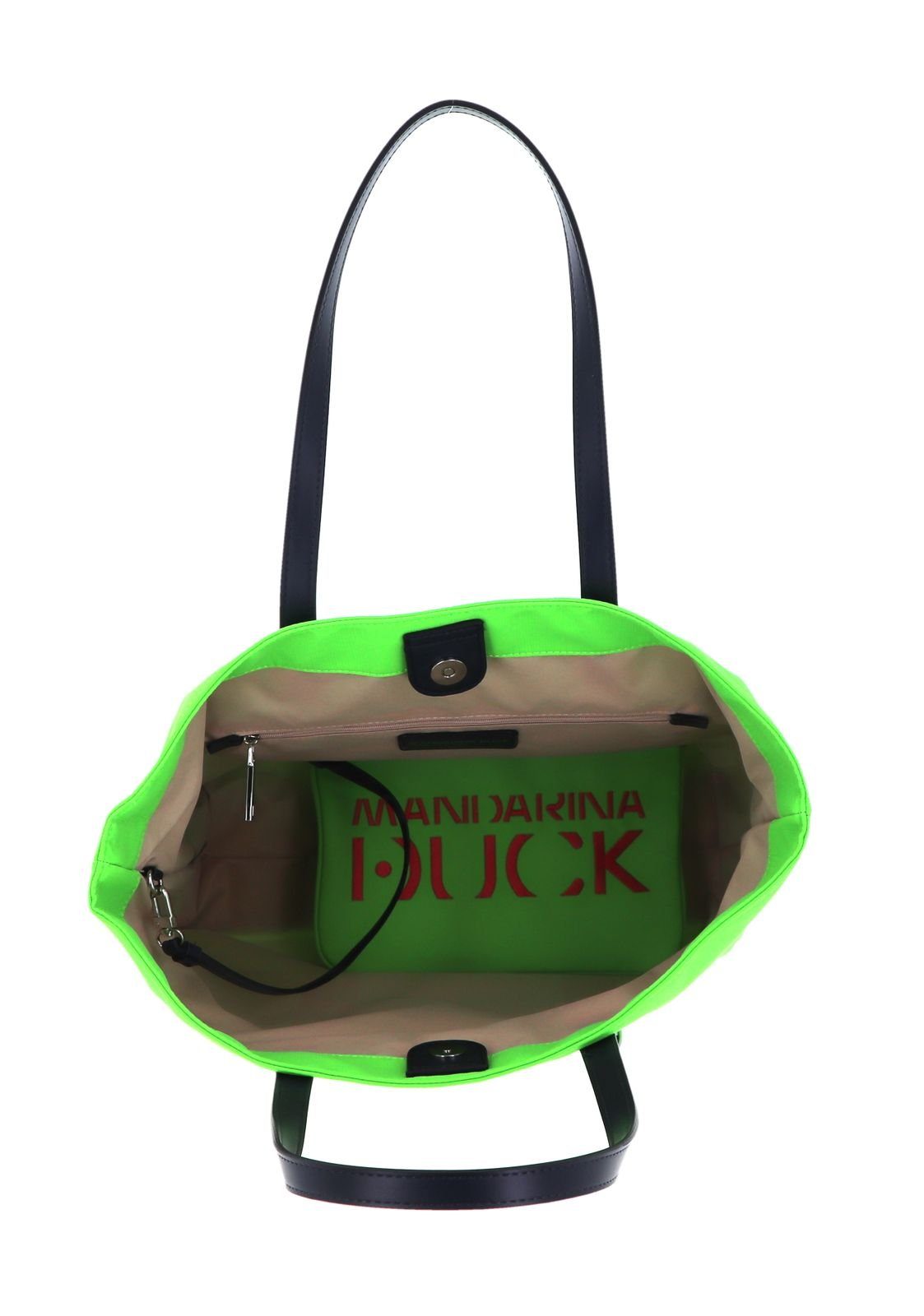 Mandarina Duck Schultertasche (Set, 2-tlg) Green Style Fluo