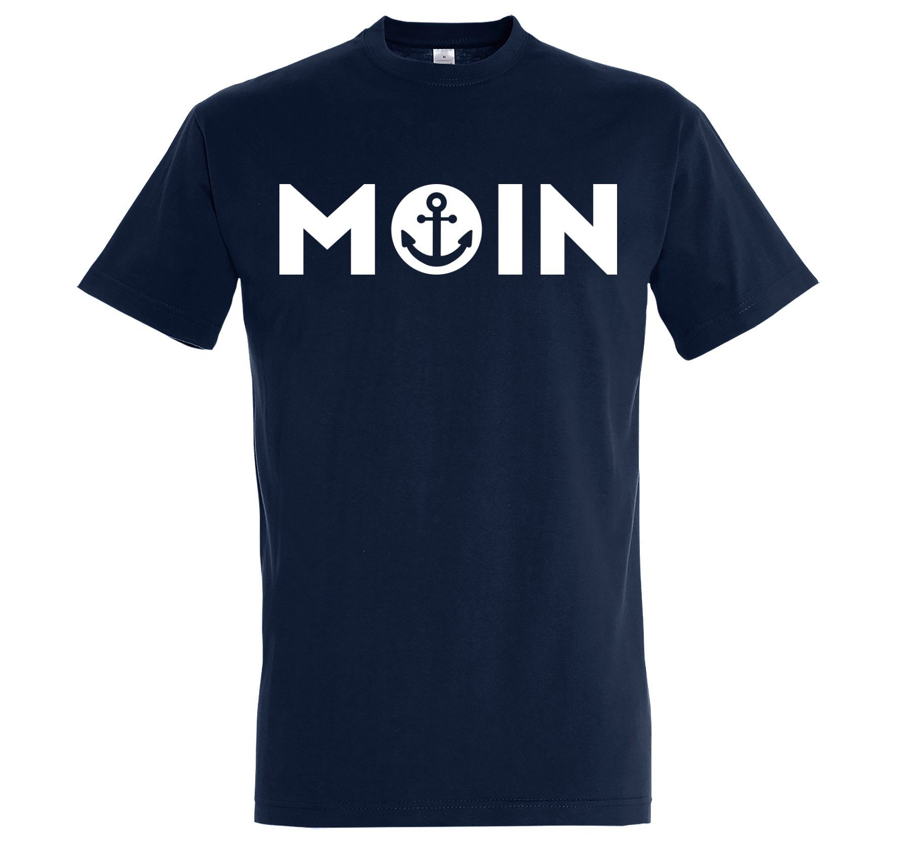 Youth Designz Print-Shirt Moin Logo Herren T-Shirt Anker Spruch mit modischem Aufdruck Navyblau | T-Shirts