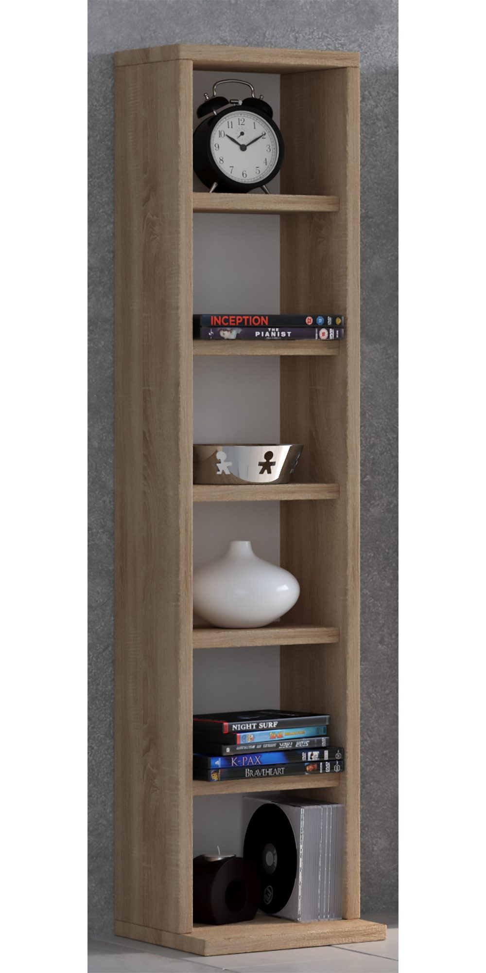 VCM Standregal Bücherregal Elementa H. 92 x B. 21 x T. 20 cm