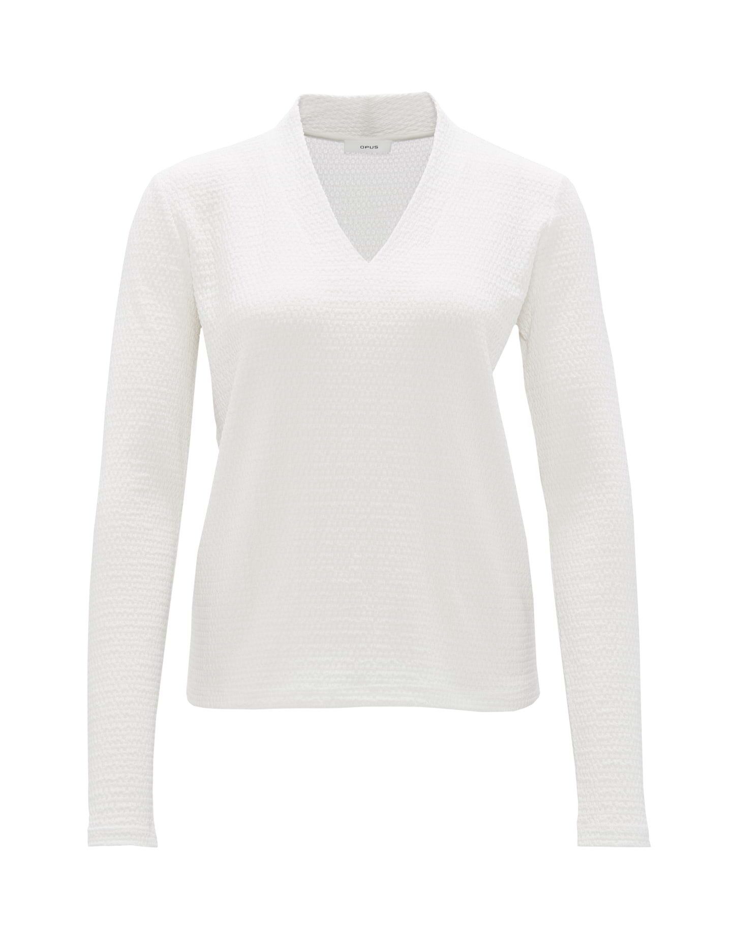 OPUS V-Shirt Longsleeve SIWENA Slim aus strukturiertem Jersey günstig online kaufen