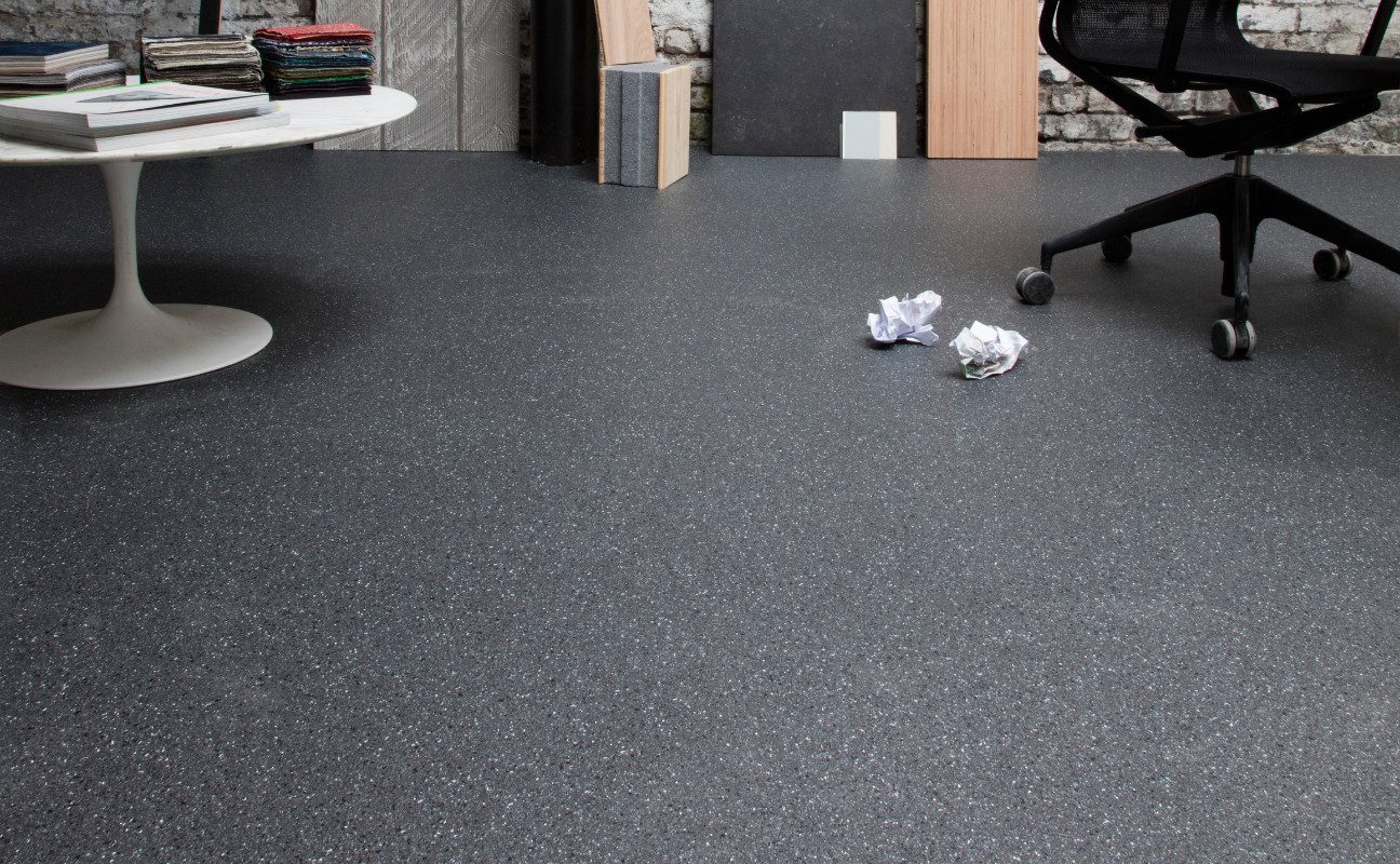 misento Vinylboden Heavy in Terrazzooptik, für Wohn-, Gewerbe- und Industriebereiche, PVC Bodenbelag Meterware 200/400 cm breit, Stärke 2,00 mm