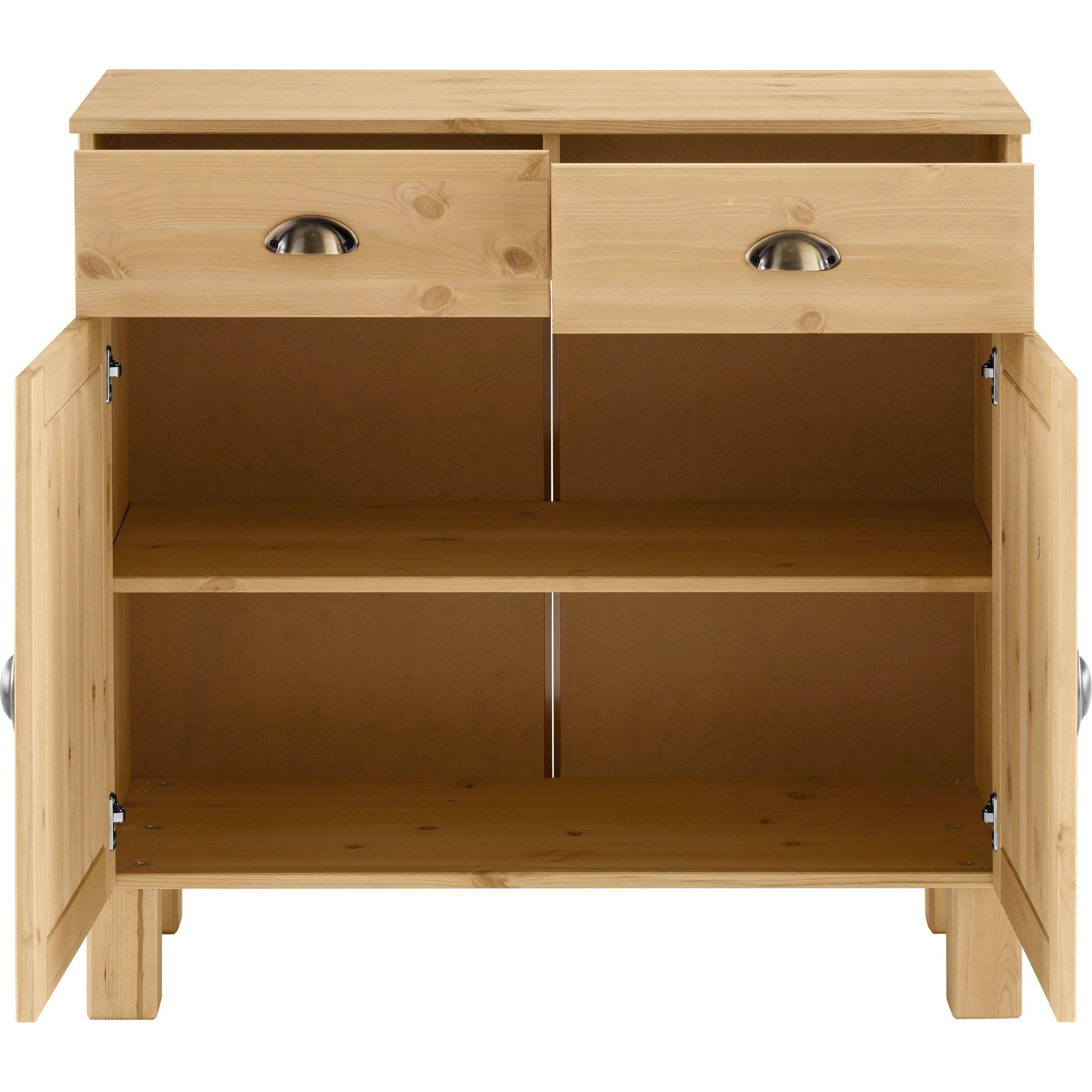 Home affaire Unterschrank Oslo 85 cm breit, 38 cm tief, als Sideboard nutzbar, 2 Türen, 2 Schubladen – Bild 4 von 5