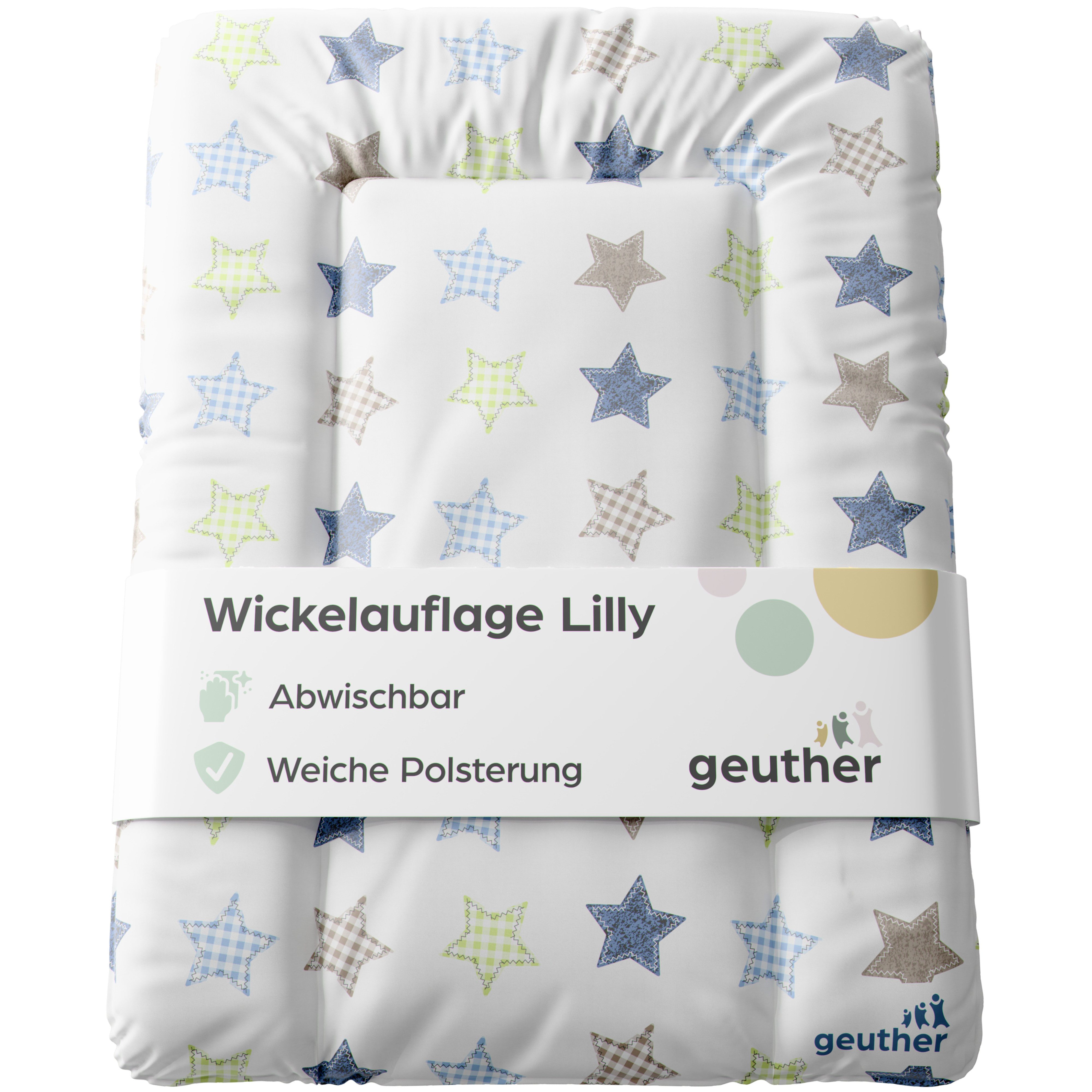 Geuther Wickelauflage Wickelauflage Lilly Wickelunterlage Wickelmulde, Made in Europe
