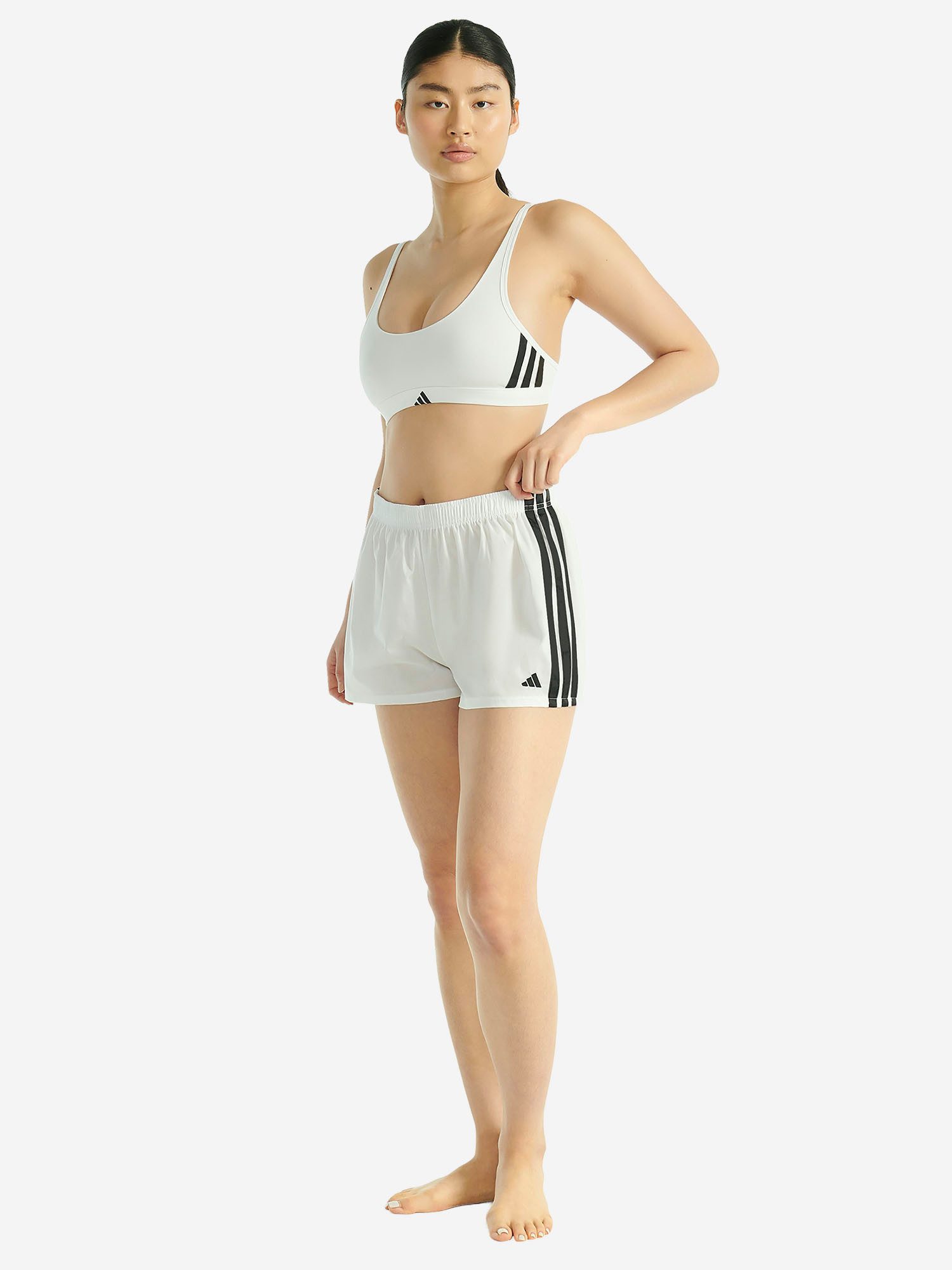 adidas Sportswear Bralette Sport Active Essentials Cotton 3 Stripes BH, Bustier Top – Bild 3 von 5