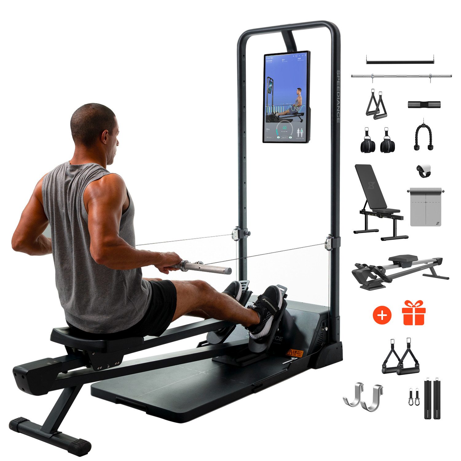 SPEEDIANCE Ganzkörpertrainer Kompakte und platzsparende Kraftstation Home Gym