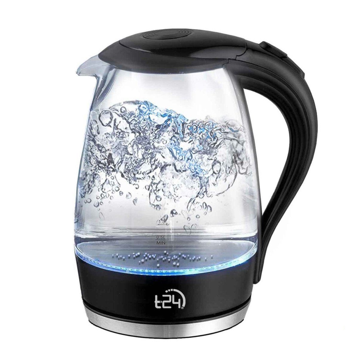 T24 Wasserkocher Wasserkocher mit LED Borosilikatglas 1,7 Liter, 1,7 l,  2200 W, Borosilikatglas online kaufen | OTTO