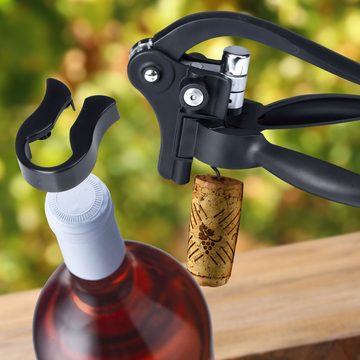 Goods+Gadgets Korkenzieher Hebelkorkenzieher, (Profi Sommelier Flaschenöffner, mit Hebel), Weinflaschenöffner