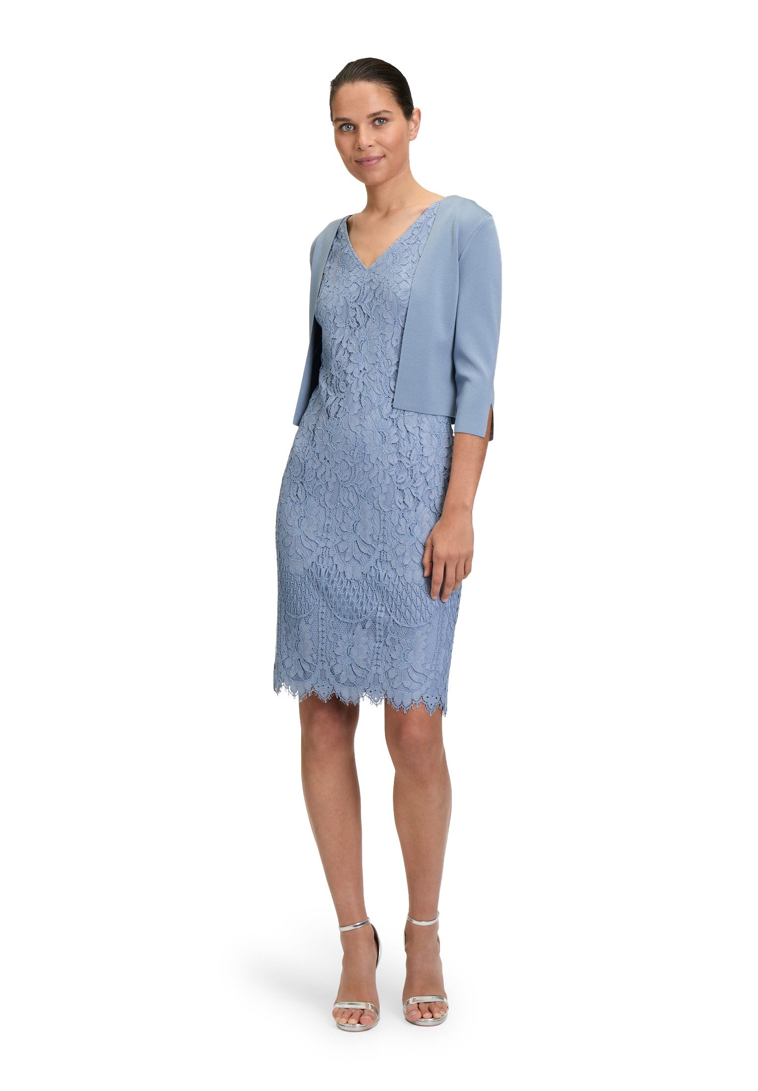 Vera Mont Strickjacke Damen langarm (1-tlg) Ärmelschlitz