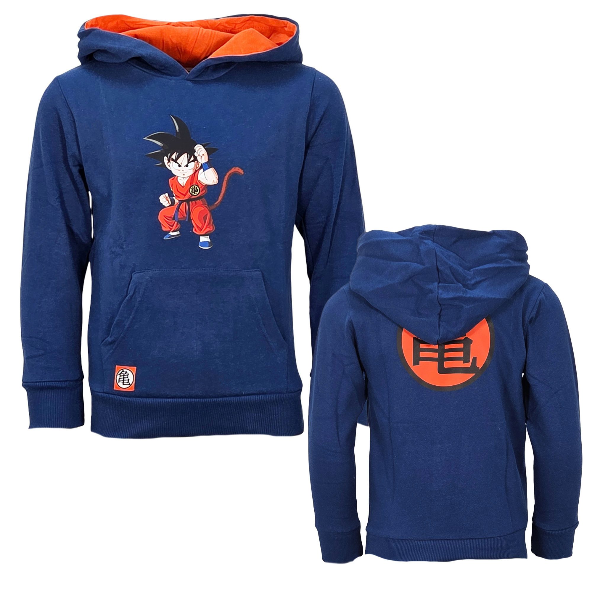 Dragon Ball Kapuzenpullover Dragon Ball Super Goku Jungen Hoodie Kapuzenpullover Pulli Gr. 116 bis 164