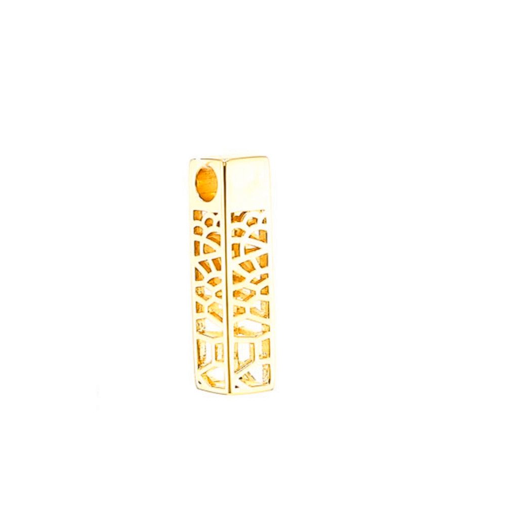 Cavill Kettenanhänger Cavill eleganter Silberanhänger vergoldet, filigran, 24x6 mm (1-tlg)