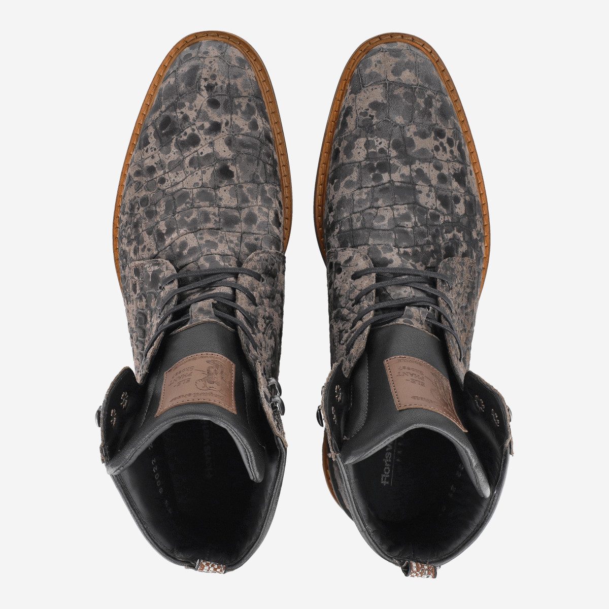 Floris van Bommel Floris van Bommel Crepi, Boots, Grau, dunkel, Herren Stiefel