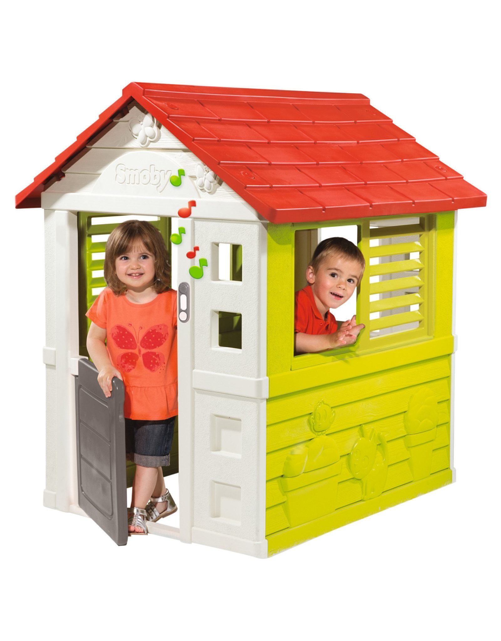 Smoby Spielhaus Spielhaus Gartenhaus Kinderhaus Spielen Lovely ca. 98 x 110 x 127 cm