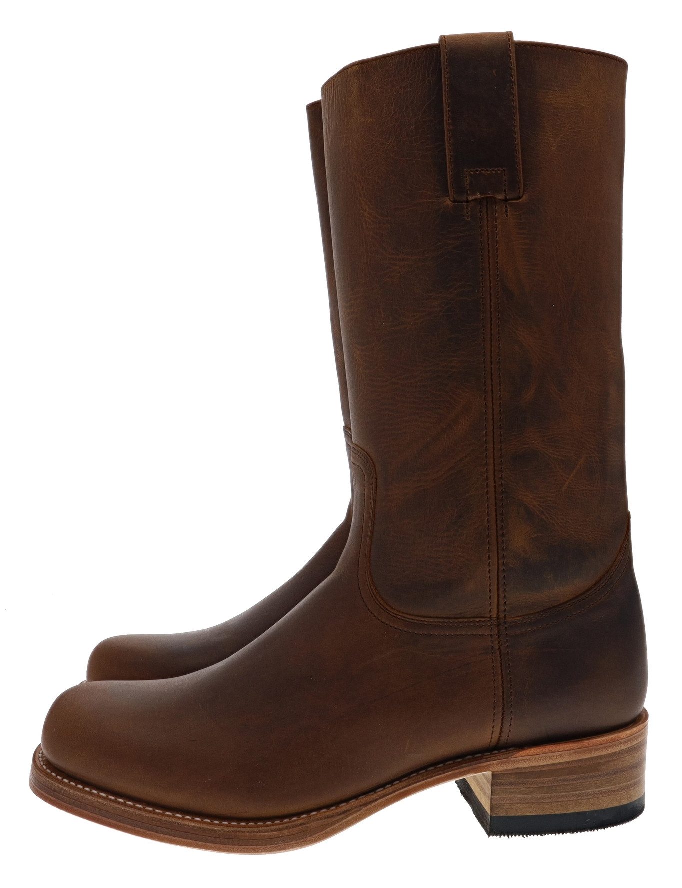 Sendra Boots 3162 Braun Cowboystiefel Rahmengenäht Unisex Lederstiefel, Lederlaufsohle