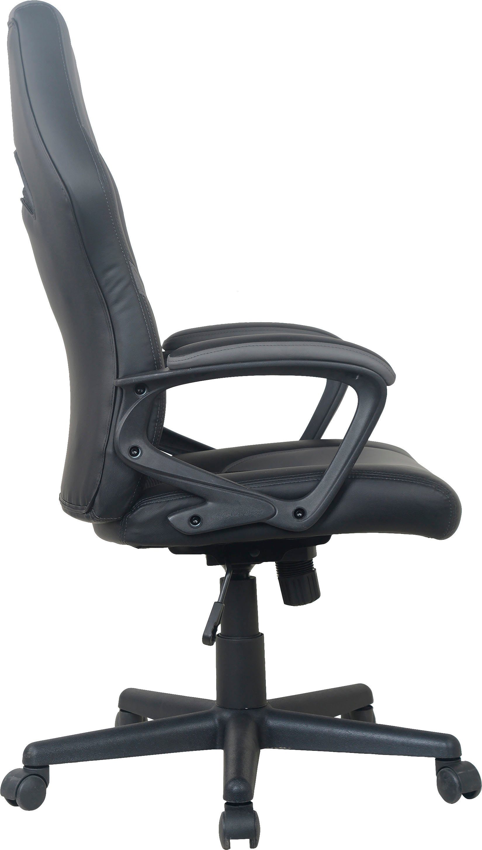 byLIVING Gaming-Stuhl Freeze, verstellbarer / Härtegradeinstellung / Wippmechanik Schreibtischstuhl, grau grau schwarz schwarz mit 