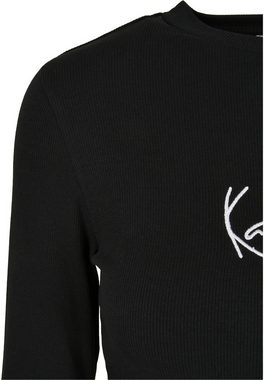 Karl Kani Langarmshirt Karl Kani Damen KW-LS012-001-01 SMALL SIGNATURE RIB LS BLACK (1-tlg)