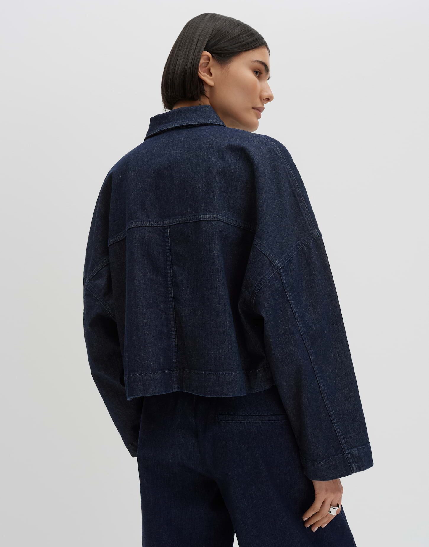 someday Jeansblazer aus BCI Cotton Mix Loose Fit Elastische Qualität für hohen Tragekomfort