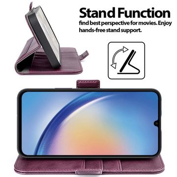 CoolGadget Handyhülle Book Case Elegance Tasche für Samsung Galaxy A34 5G 6,5 Zoll, Hülle Magnet Klapphülle Flip Case für Samsung A34 5G Schutzhülle