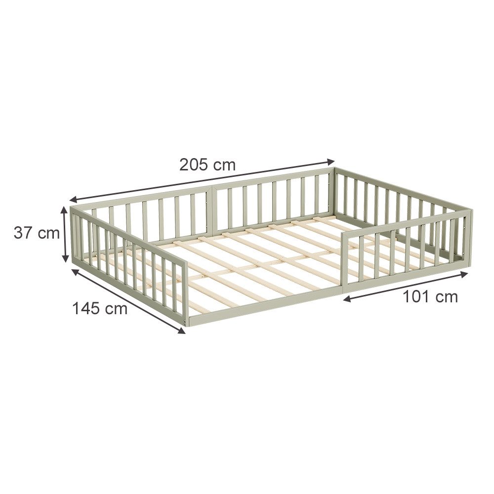 VitaliSpa® Kinderbett Minno, Greige, 205 x günstig online kaufen