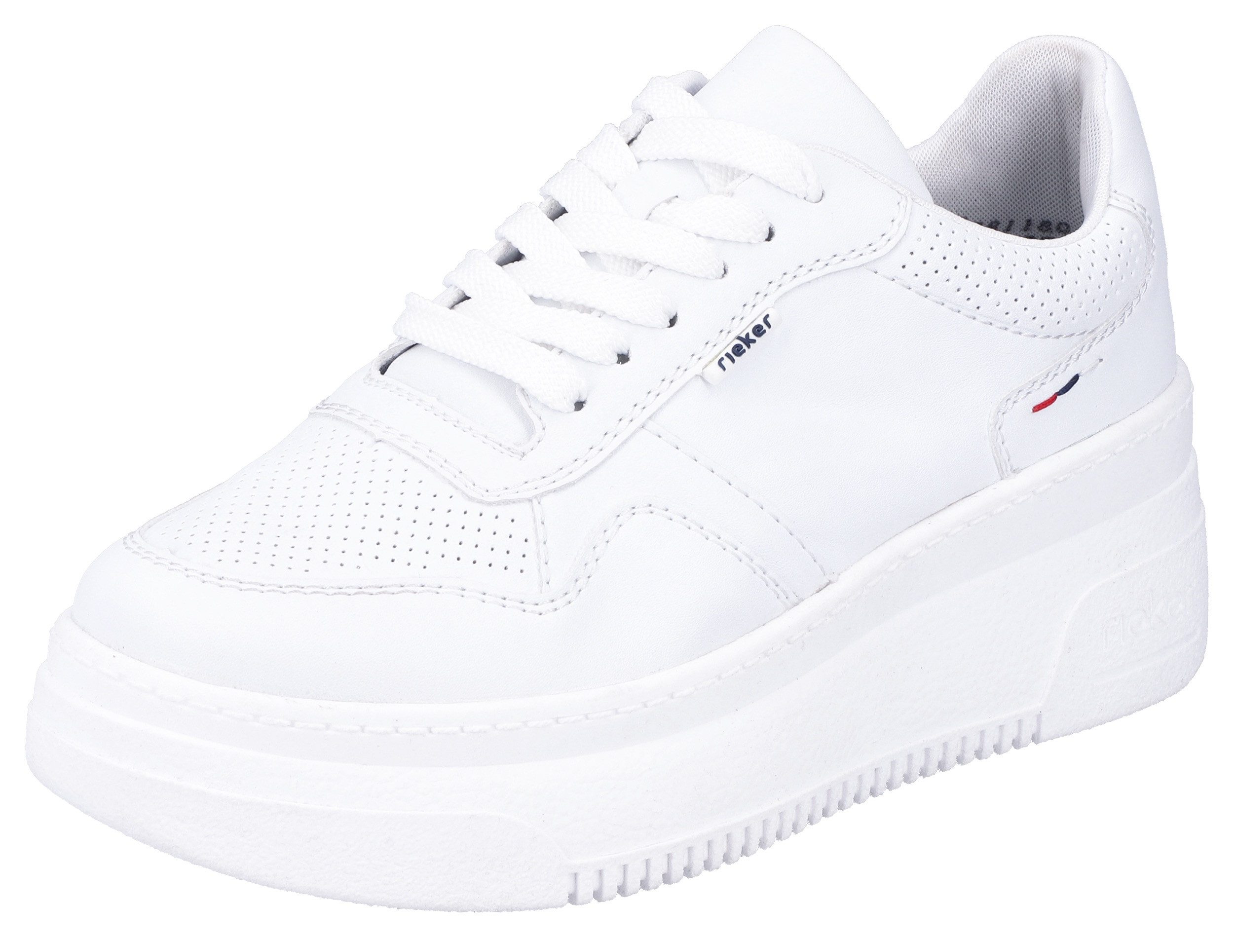 Rieker Plateausneaker mit loser Einlage, Freizeitschuh, Halbschuh, Schnürschuh