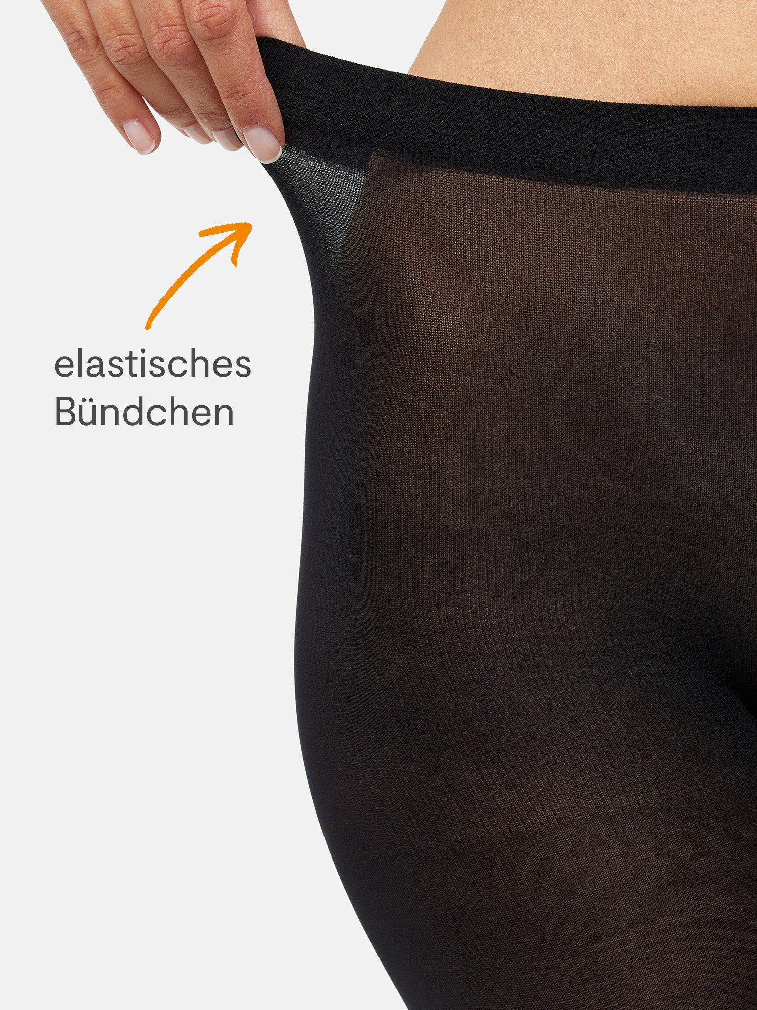 Nur Die Feinstrumpfhose Blickdicht 40 DEN Damen (1er/3er/6er/9er Pack 1 St) nylon blickdicht opaque Fein-strumpfhose frauen multi-pack elastikbund