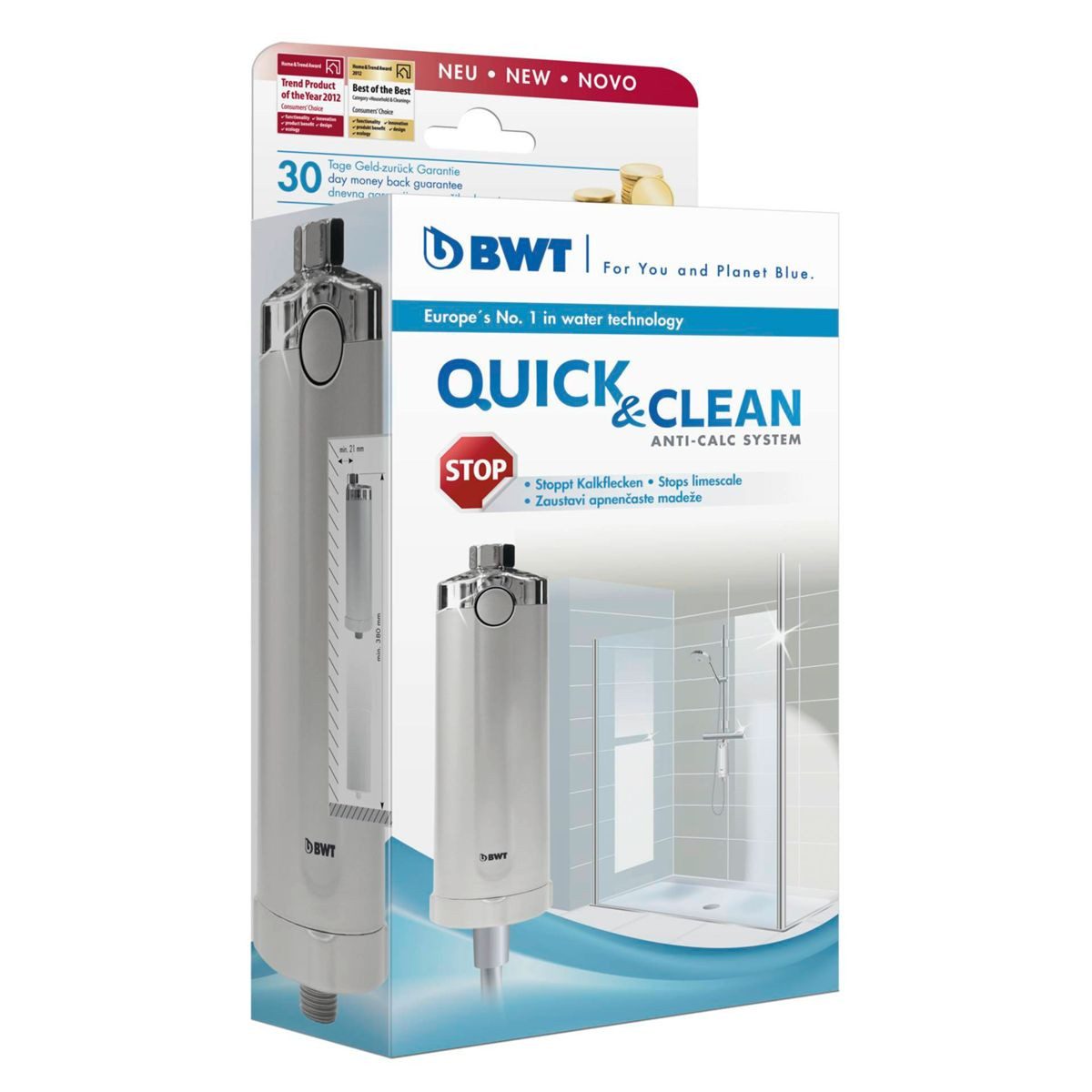 BWT Wasseraufbereiter 812916 Cleaning Edition Anti-Kalk Filtersystem