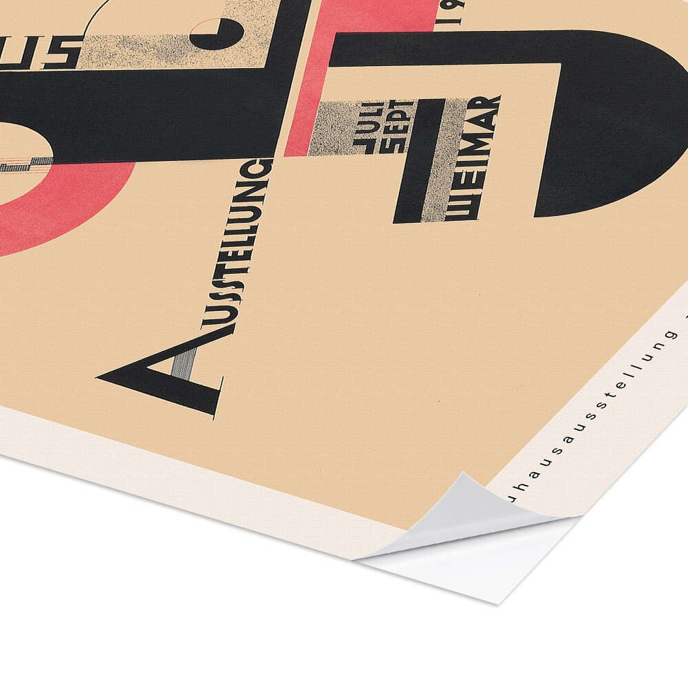 Posterlounge Wandbild Bauhaus Ausstellung Weimar, 1923, Joost Schmidt, erhältlich als Poster, Leinwandbild, Wandsticker oder Acrylglasbild