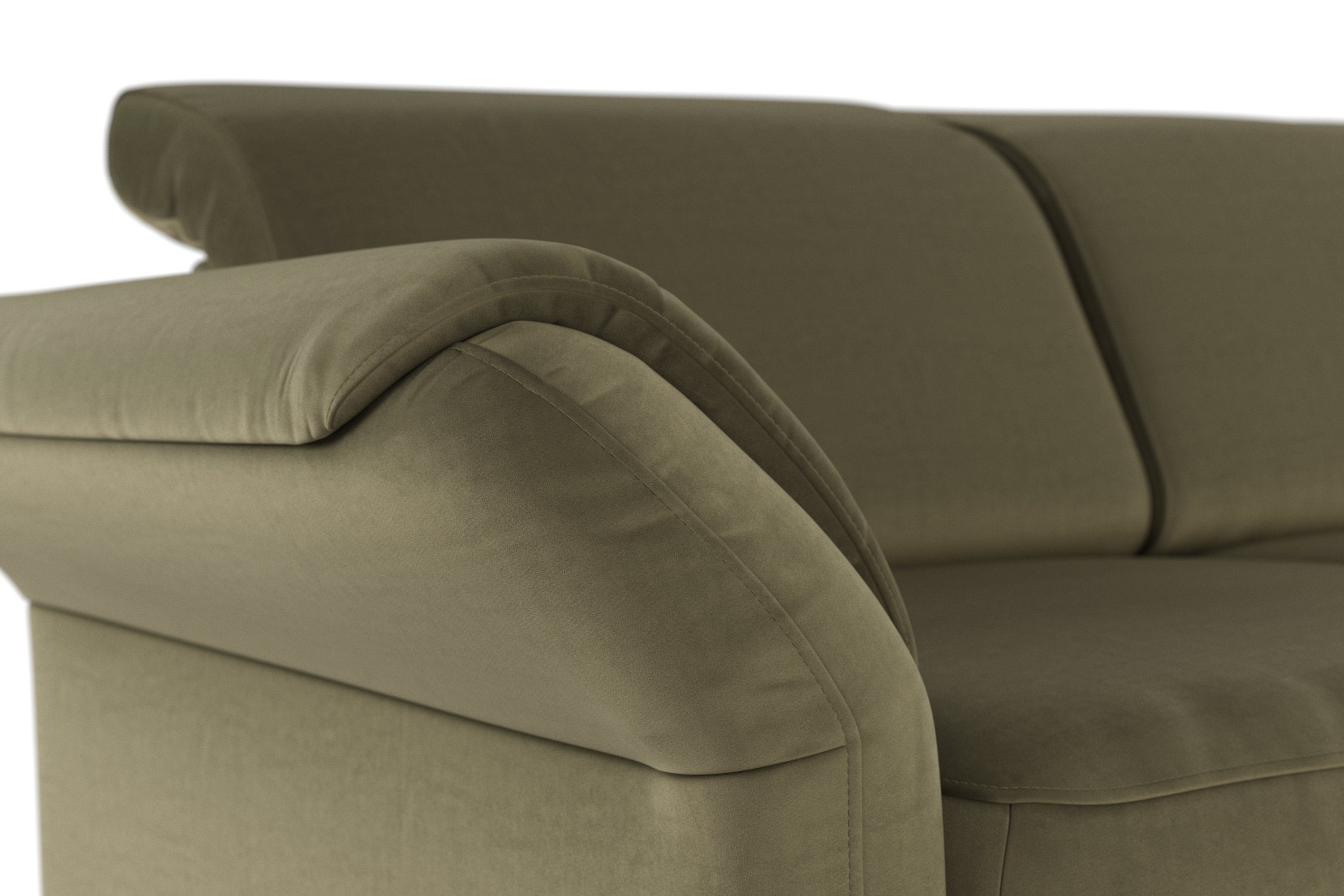 sit&more Ecksofa Armteilverstellung und und Apulia, Bettfunktion, Bettkasten wahlweise Kopf