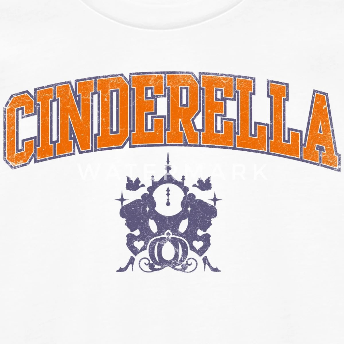 Spreadshirt T-Shirt Cinderella Schriftzug Mit Emblem Teenager Premium Langarmshirt (1-tlg)