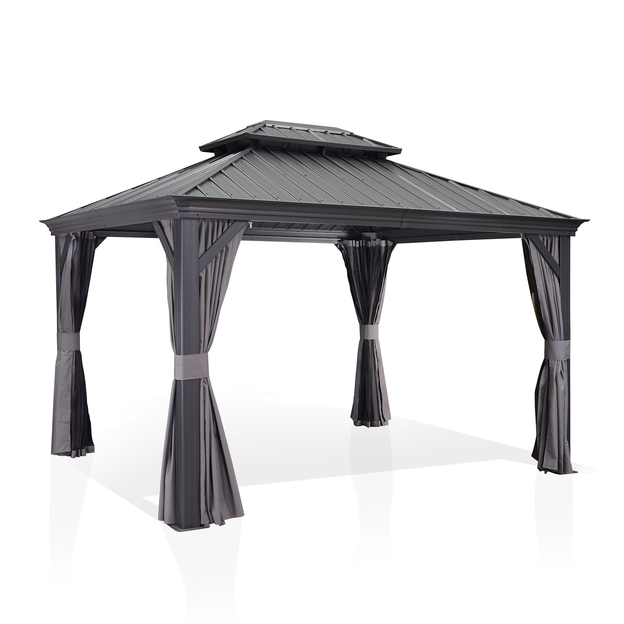 PURPLE LEAF Pavillon Außenbereich Alu Gartenpavillon günstig online kaufen