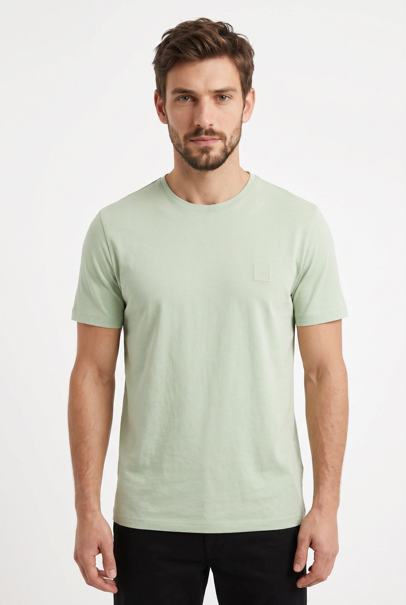 BOSS ORANGE T-Shirt Tales Regular Fit 100% Baumwolle BOSS Logo Patch Rundhals