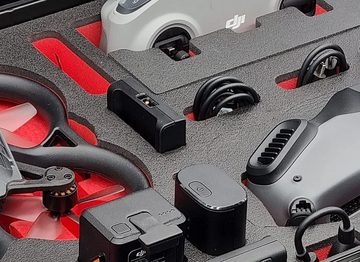 MC-CASES Koffer Wasserdichter Harschalen Transportkoffer für DJI Avata mit jeder Goggles Version und FPV Controller - In Deutschland hergestellt