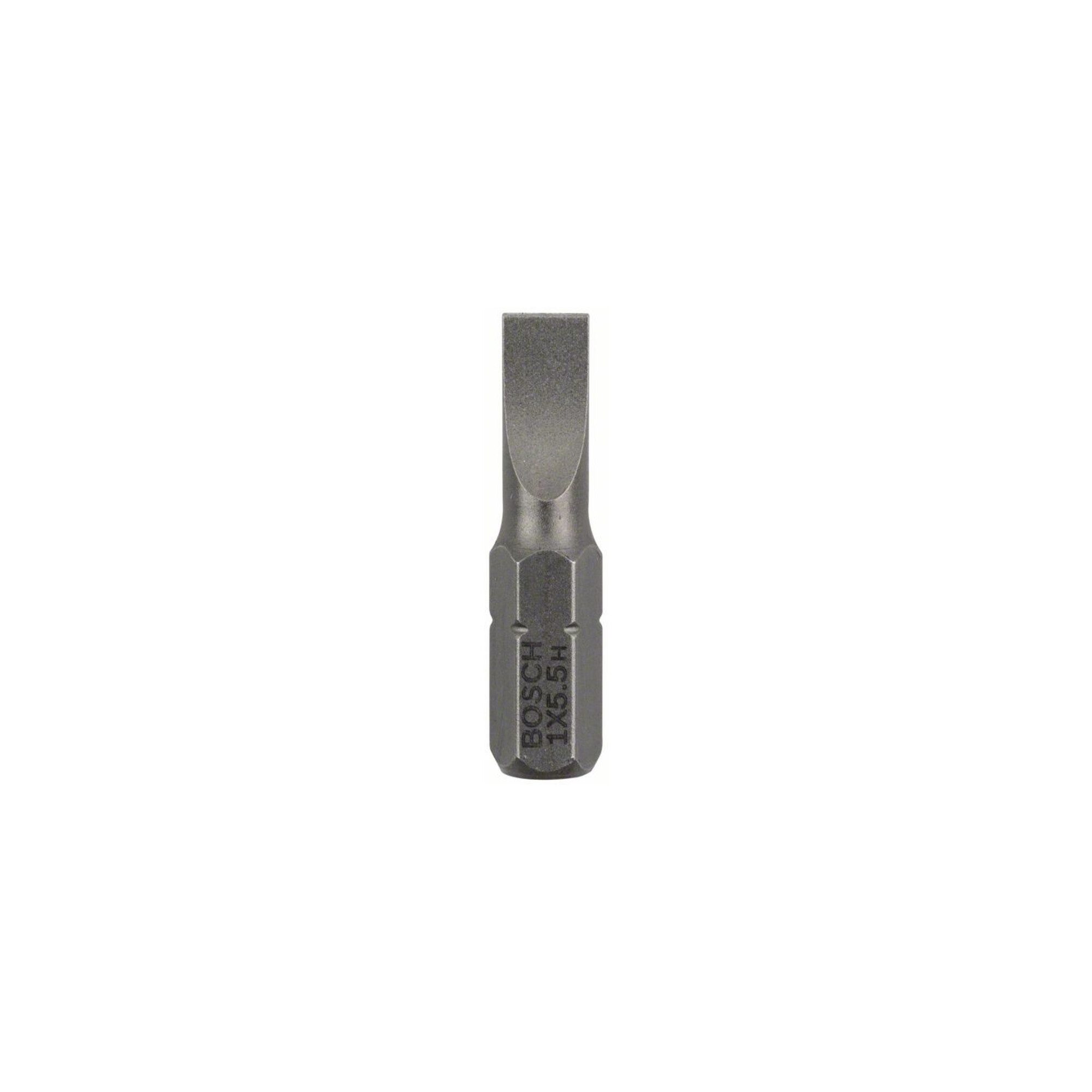 Bosch Professional Schlitz-Bit Bosch Schrauberbit Extra-Hart, S 1,0 x 5,5, 25 mm 3 Stk