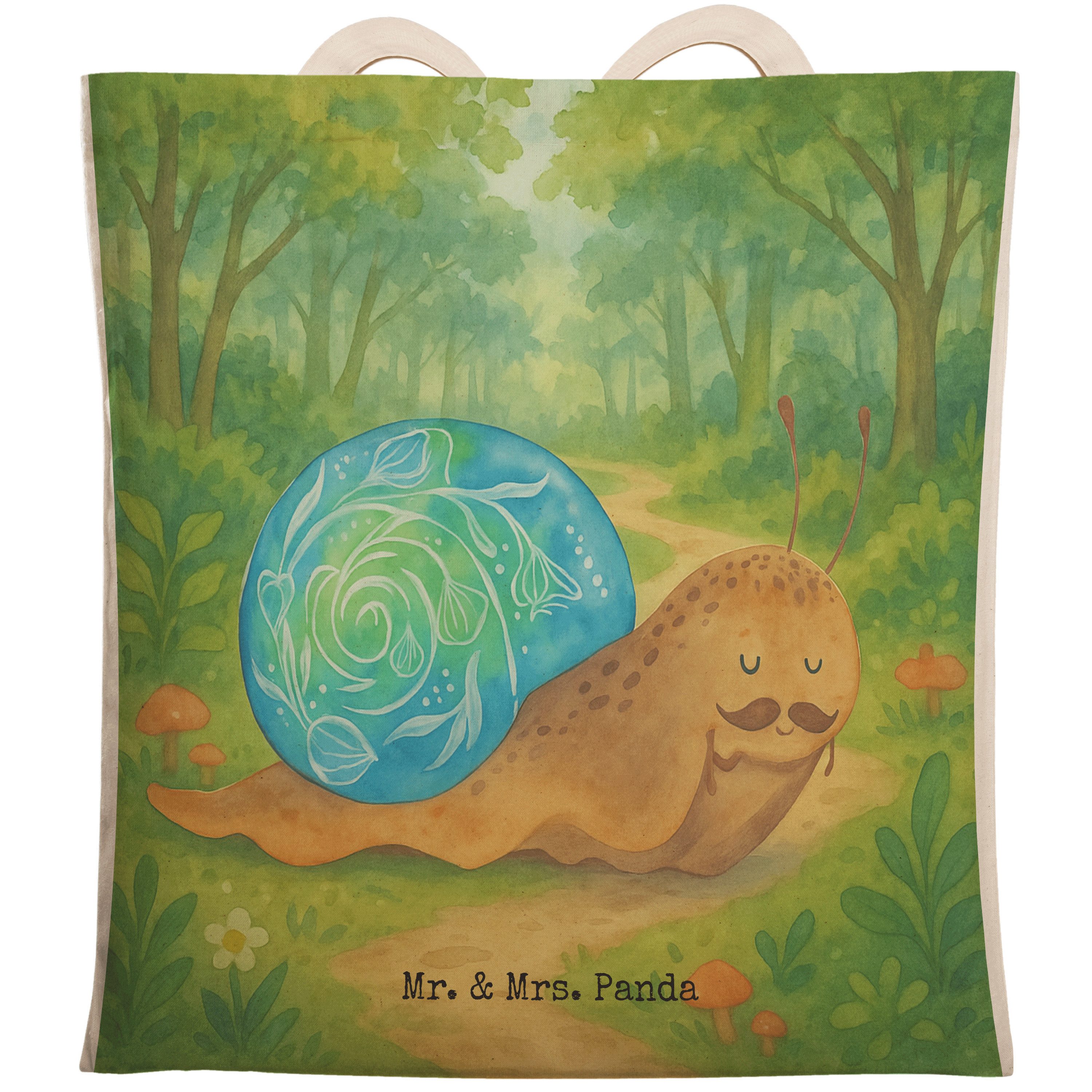 Tragetasche Schnecke Sir Design, Einkaufstasche, Weiß, Lustige Sprüche, Tote Bag