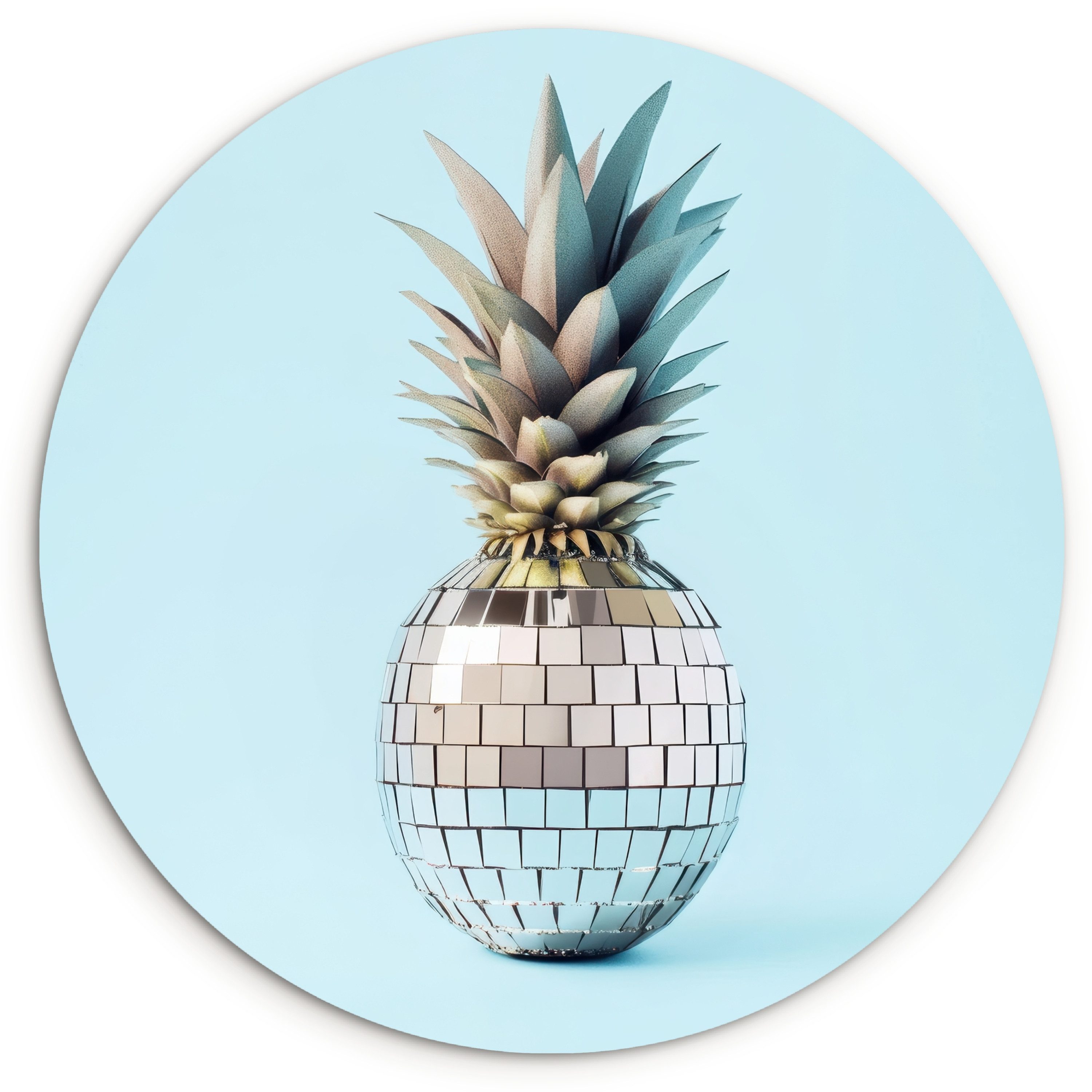 MuchoWow Gemälde Blau - Ananas - günstig online kaufen