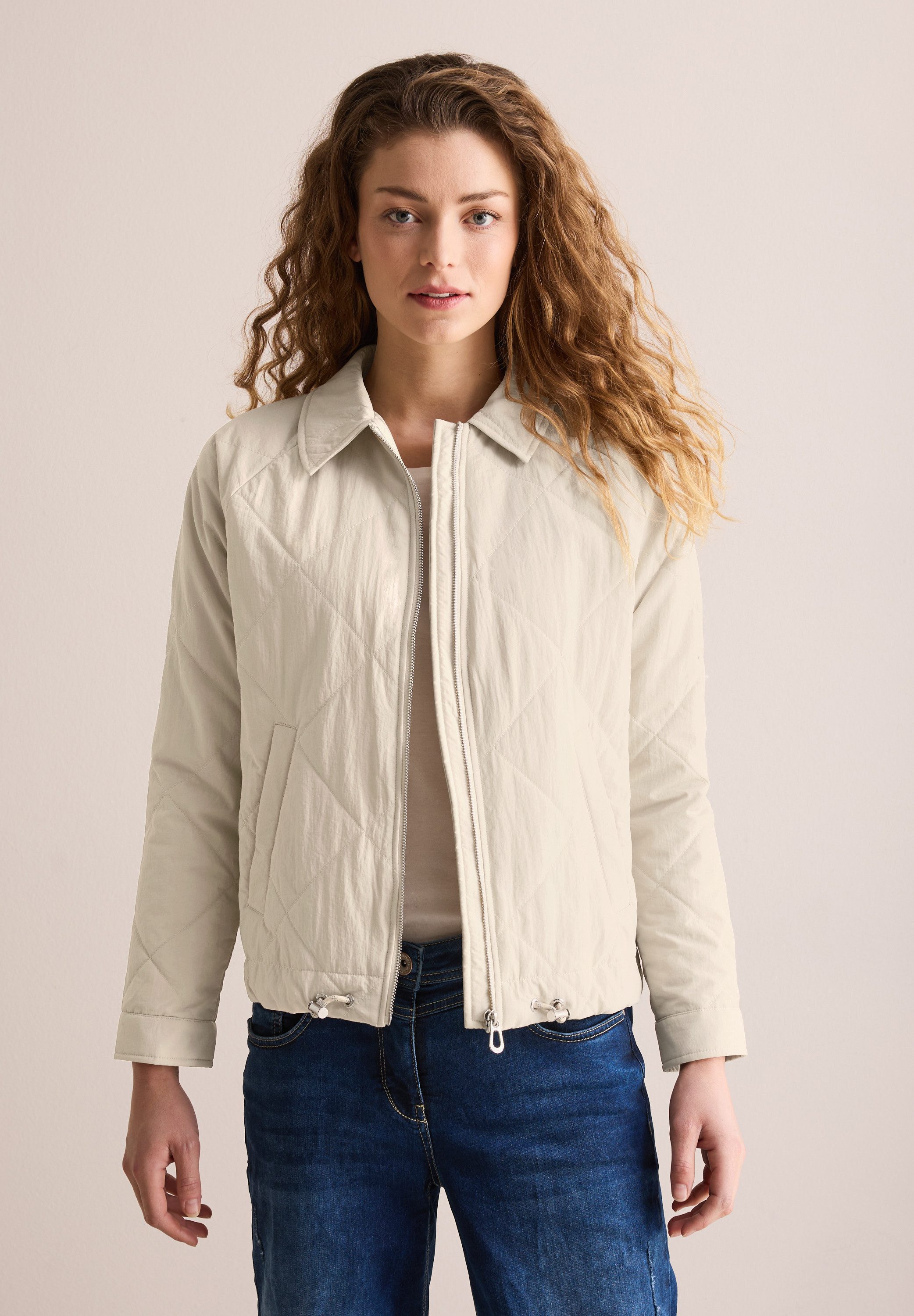 CECIL Steppjacke mit Tunnelzug am Saum