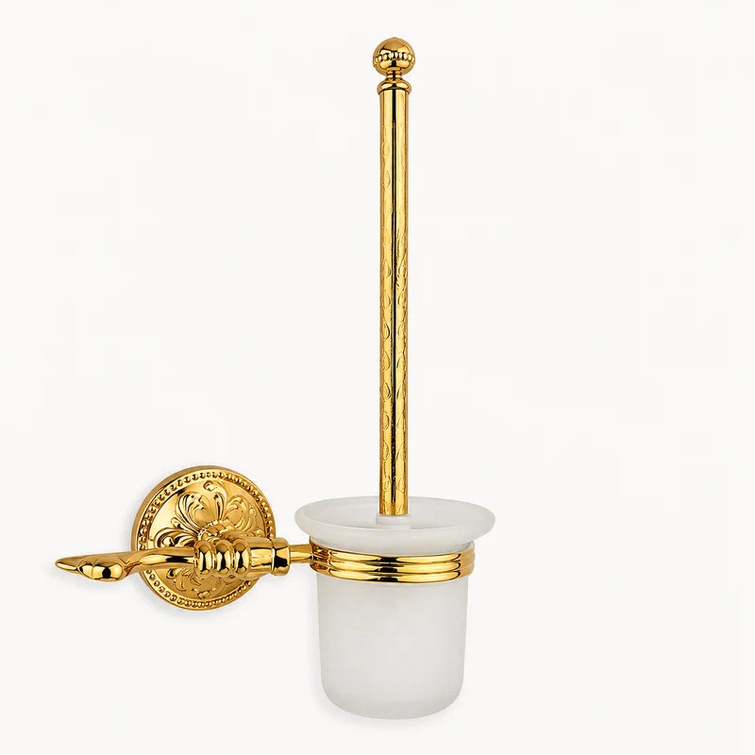 Belle Arti WC-Reinigungsbürste WC-Reinigungsbürste WC Bürste Toilettenbürste mit Halter Set Messing, Fliesen, (Badgarnitatur), Klobürstenhalter WC-Bürstenhalter Toilettenbürstenhalter Glas Halter