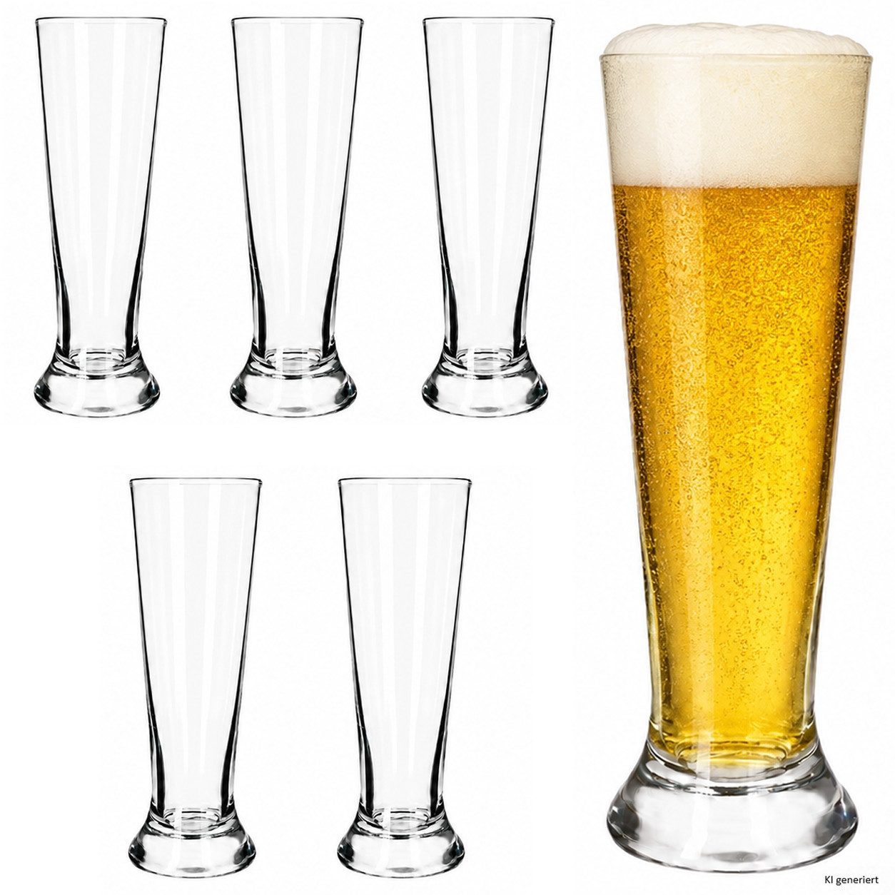 MamboCat Bierglas 6x Cipe Bierglas 0,3L Trinkglas Cocktails Drinks Party Gastro Bar, Glas