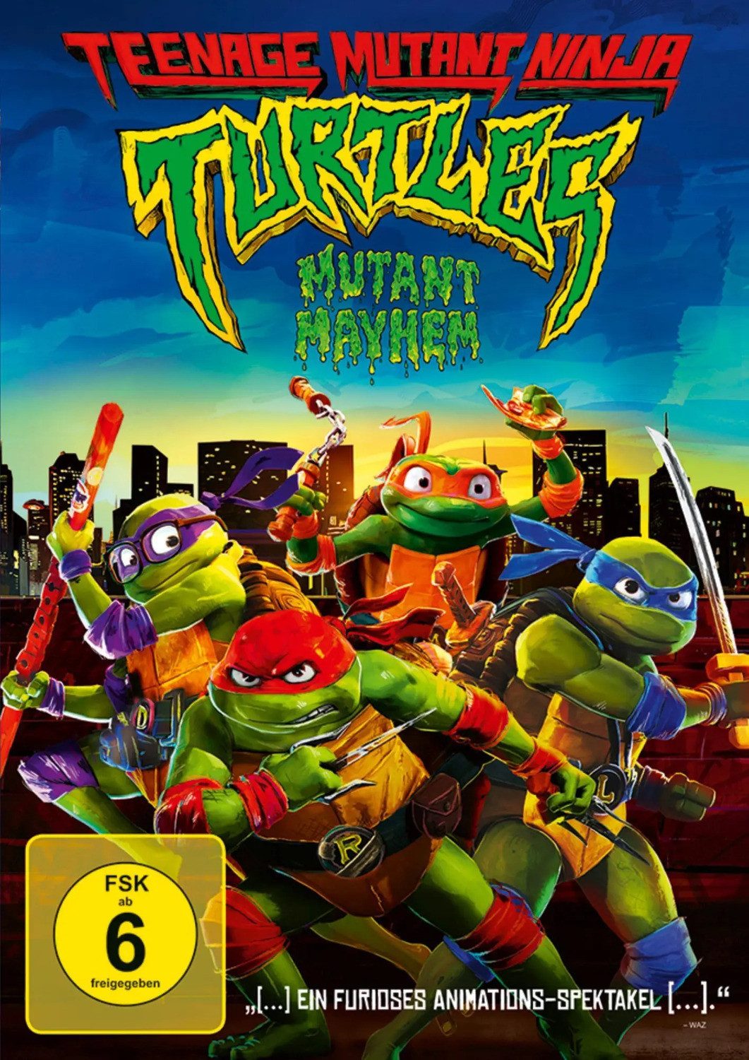DVD Teenage Mutant Ninja Turtles: Mutant Mayhem