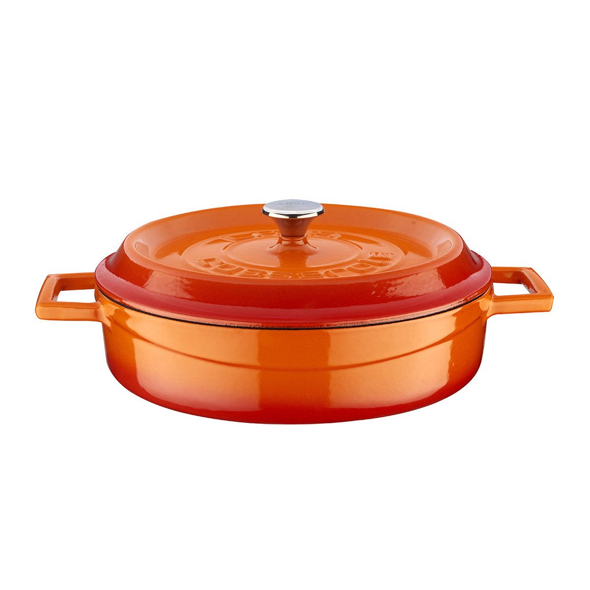 LAVA Topf-Set LAVA Emaillierter Gusseisentopf mit Deckel, Ø 24 cm, 2,47 Liter, Gusseisen (2-tlg), emailliertes Gusseisen, backofengeeignet