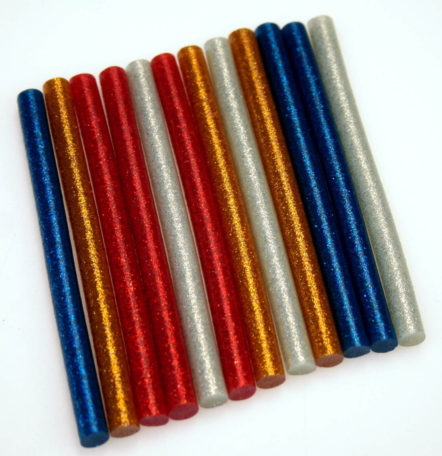 Easy Work Klebesticks 24 Heißklebesticks mini 7,2 x 100mm farbig bunt glitzer