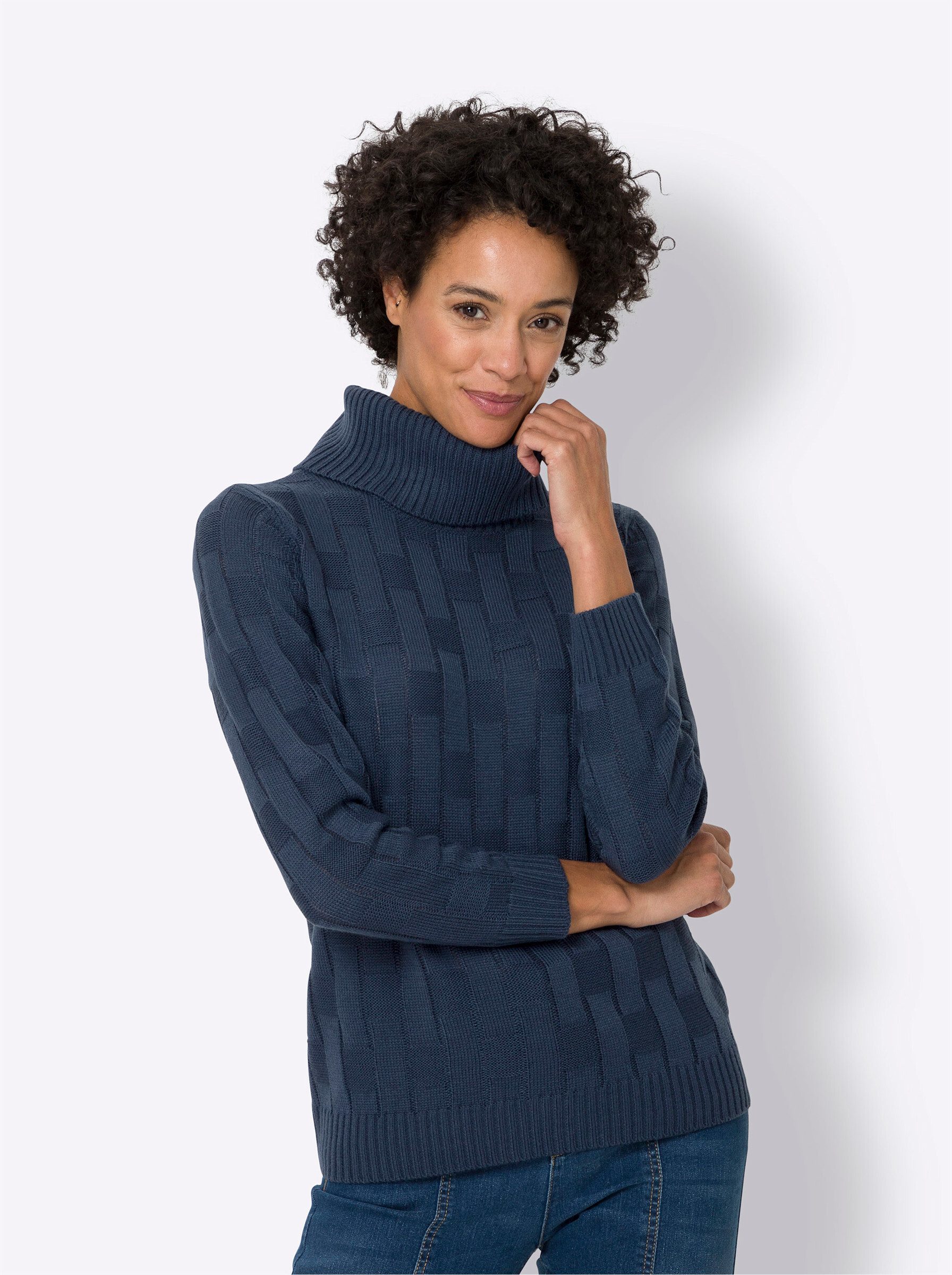 Sieh an! Strickpullover Rollkragen-Pullover günstig online kaufen