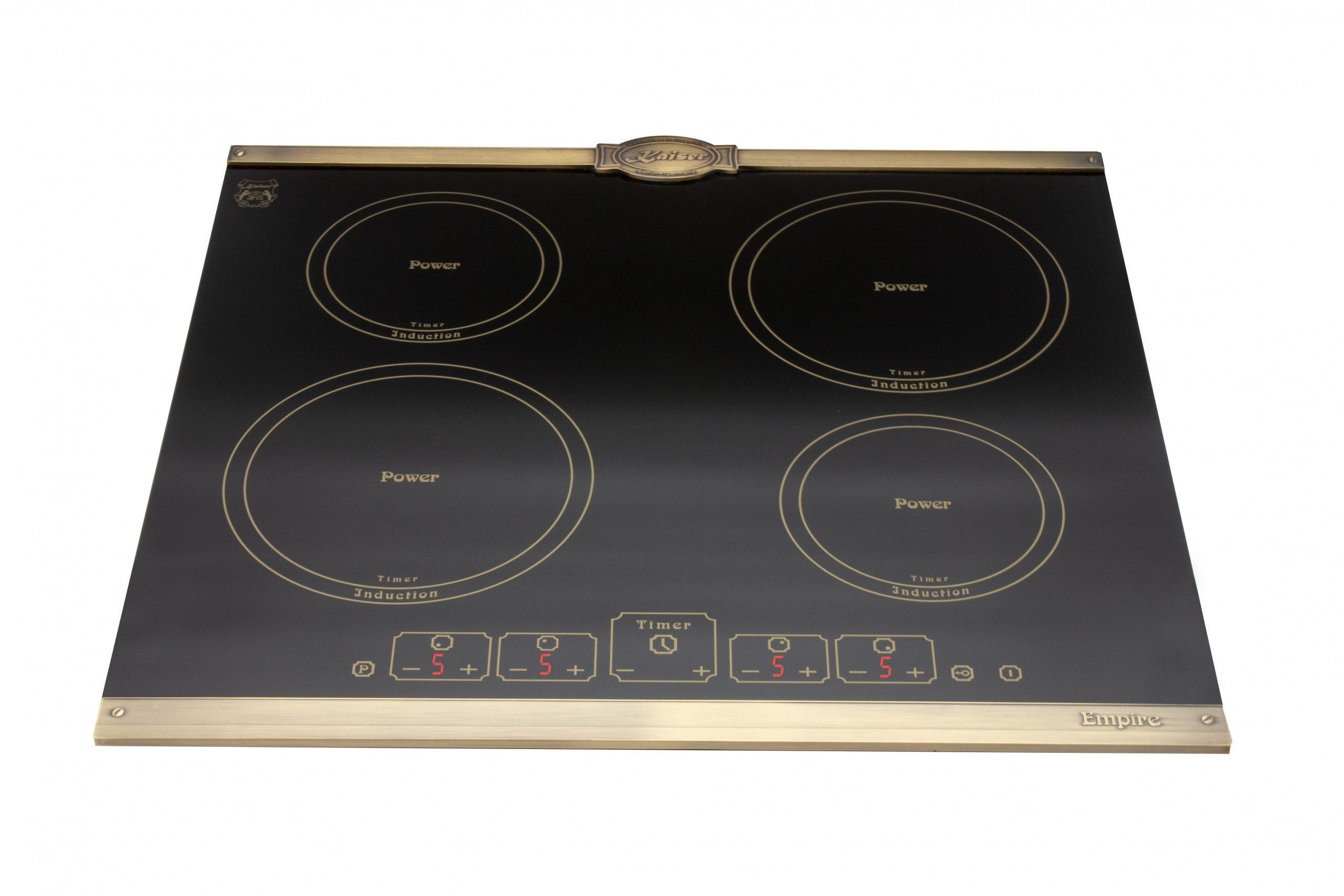Kaiser Küchengeräte Induktions-Kochfeld Kaiser Empire Kochfeld 60 cm KCT 6195 IEm Induktionskochfeld Autark 4 QuickHeat Induktions mit Booster, Touch control, Timer, Induktionskochfeld 60cm Autark Kochfeld 4xQickHeat Zonen