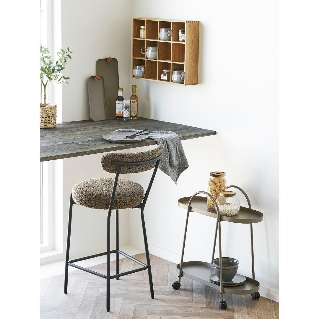 House Nordic Küchenregal Pia Wandregal, Tassenhalter 12 Ebenen Echtholzfurn – Bild 5 von 5