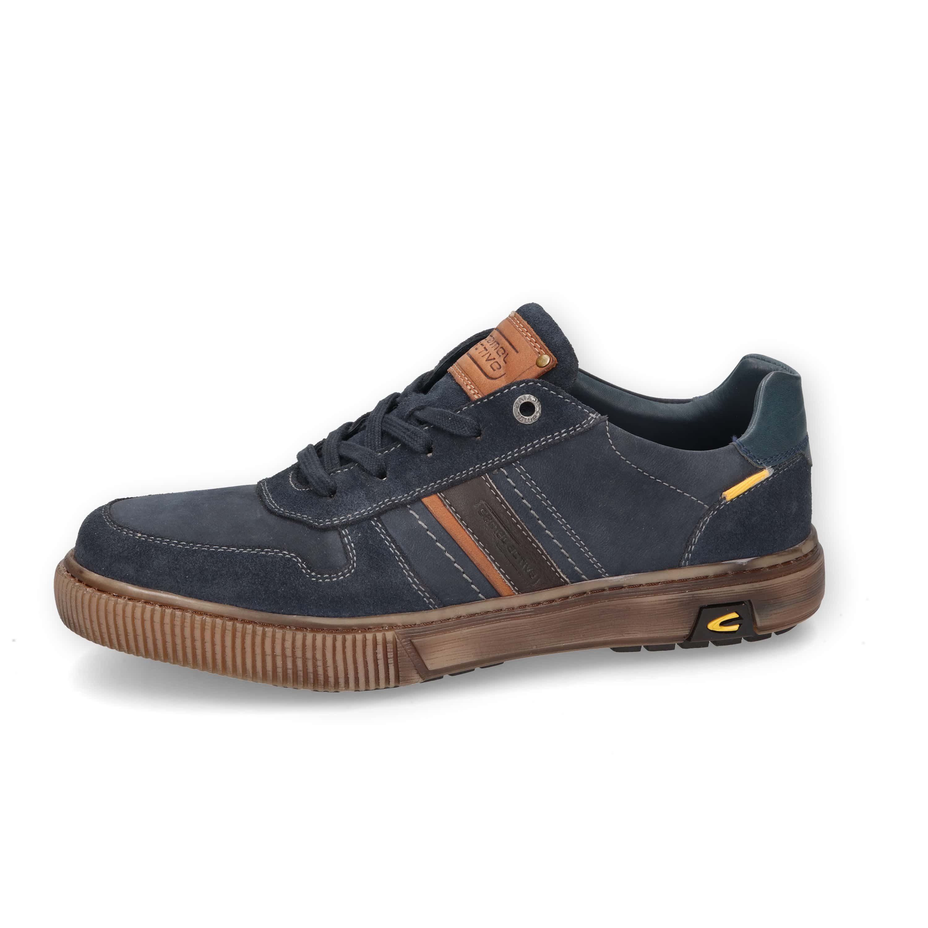 camel active Sneaker Split/Nubuk NAVY/BRAUN Sneaker