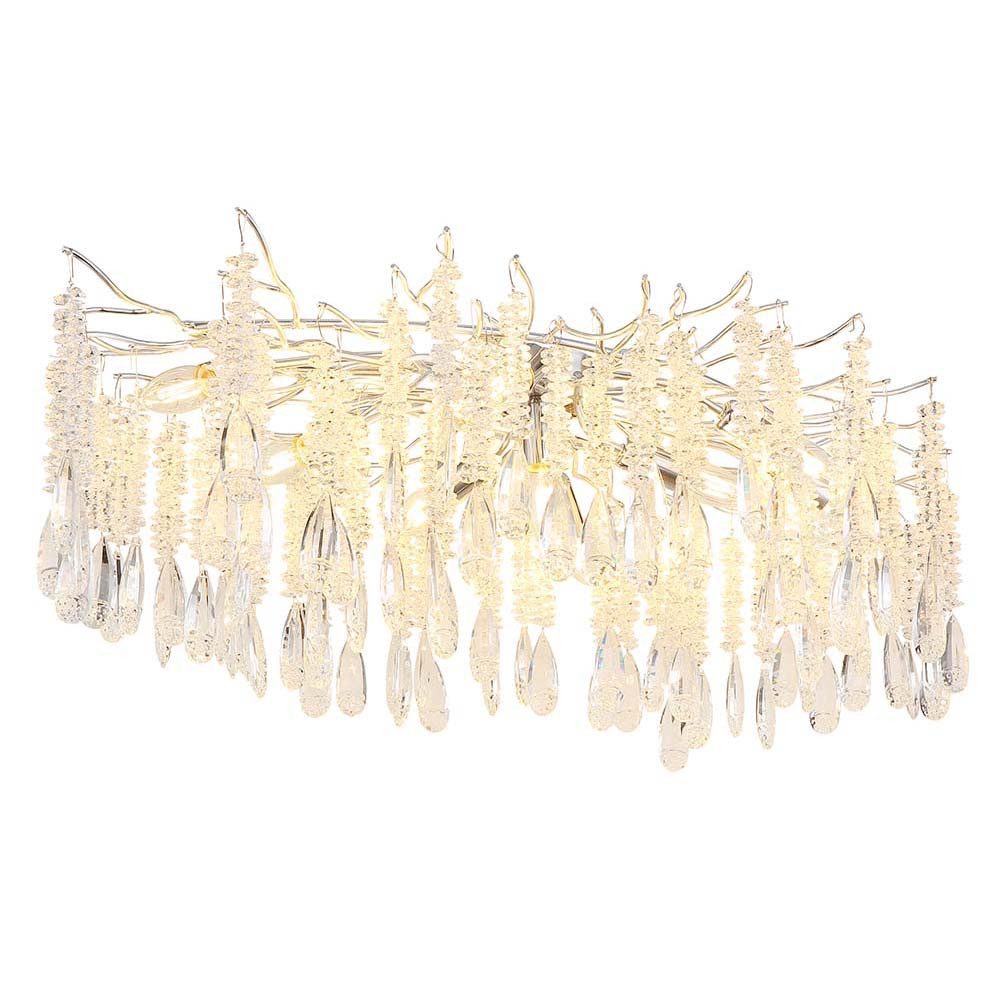 GLOBO LIGHTING Deckenleuchte, Leuchtmittel nicht inklusive, Deckenleuchte Deckenlampe Wohnzimmerlampe Metall silber