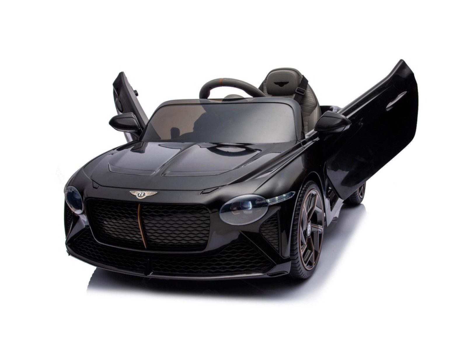 TPFLiving Elektro-Kinderauto Bentley Bacalar - schwarz - Farbe: schwarz, Belastbarkeit 30 kg, Elektro Go-Kart - Kinder Elektrofahrzeug Kinderauto elektro