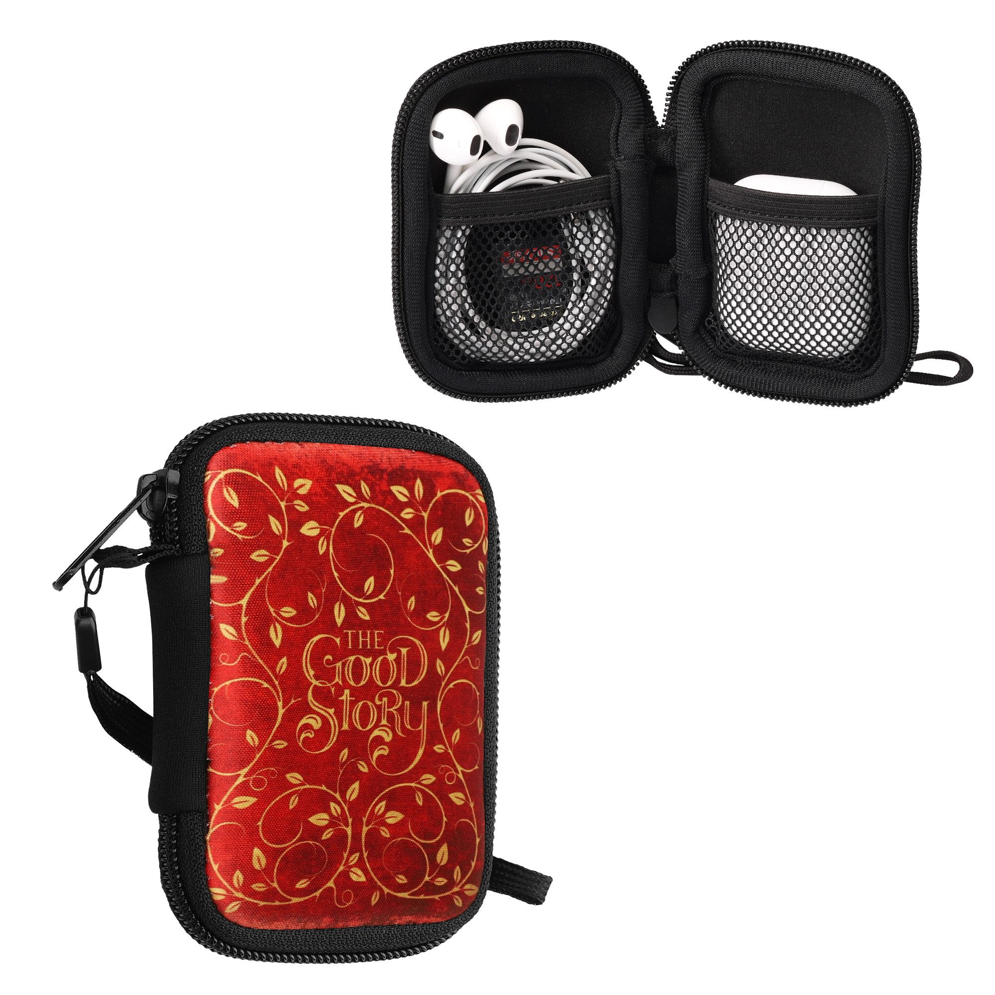 kwmobile Kopfhörer-Schutzhülle Neopren Tasche für in-ear Headphones, Hülle Case Schutztasche - Innenmaße - mit Reißverschluss