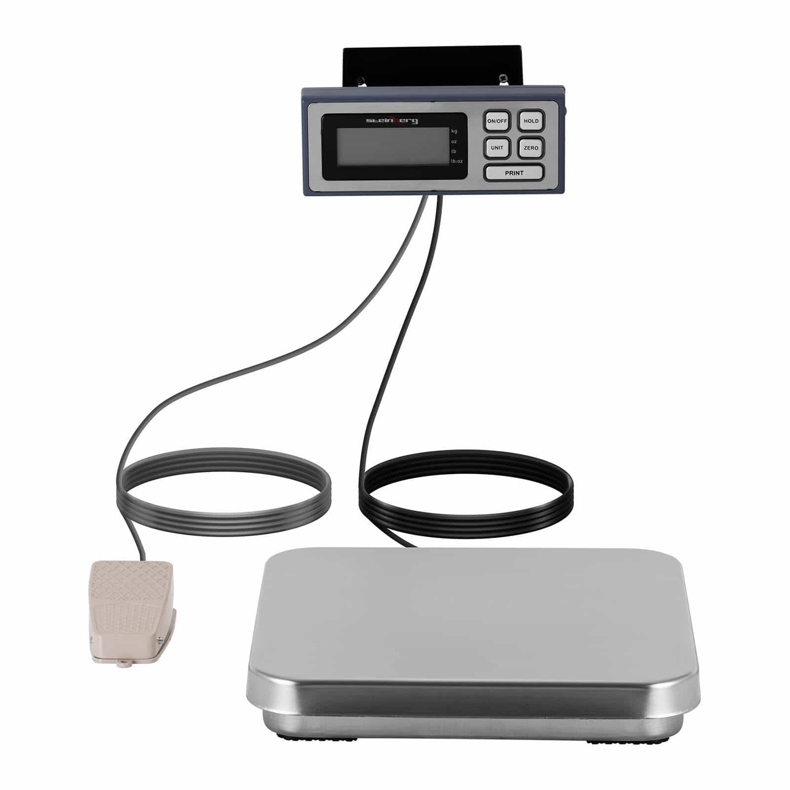 Steinberg Systems Küchenwaage Digitale Küchenwaage 310 kg g 1 mm Tischwaage / LCD 320 5 x Fußpedal